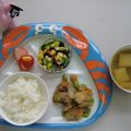 【食物栄養学科】保育所給食メニューの給食実習を行いました　