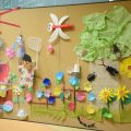 【保育学科】保育の環境づくりに必要な壁面飾りを学びました!